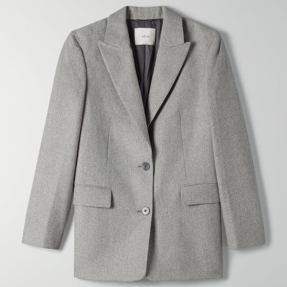 Aritzia Jackets & Blazers - Aritzia Wilfred Orsay Wool Blazer Grey XXS
